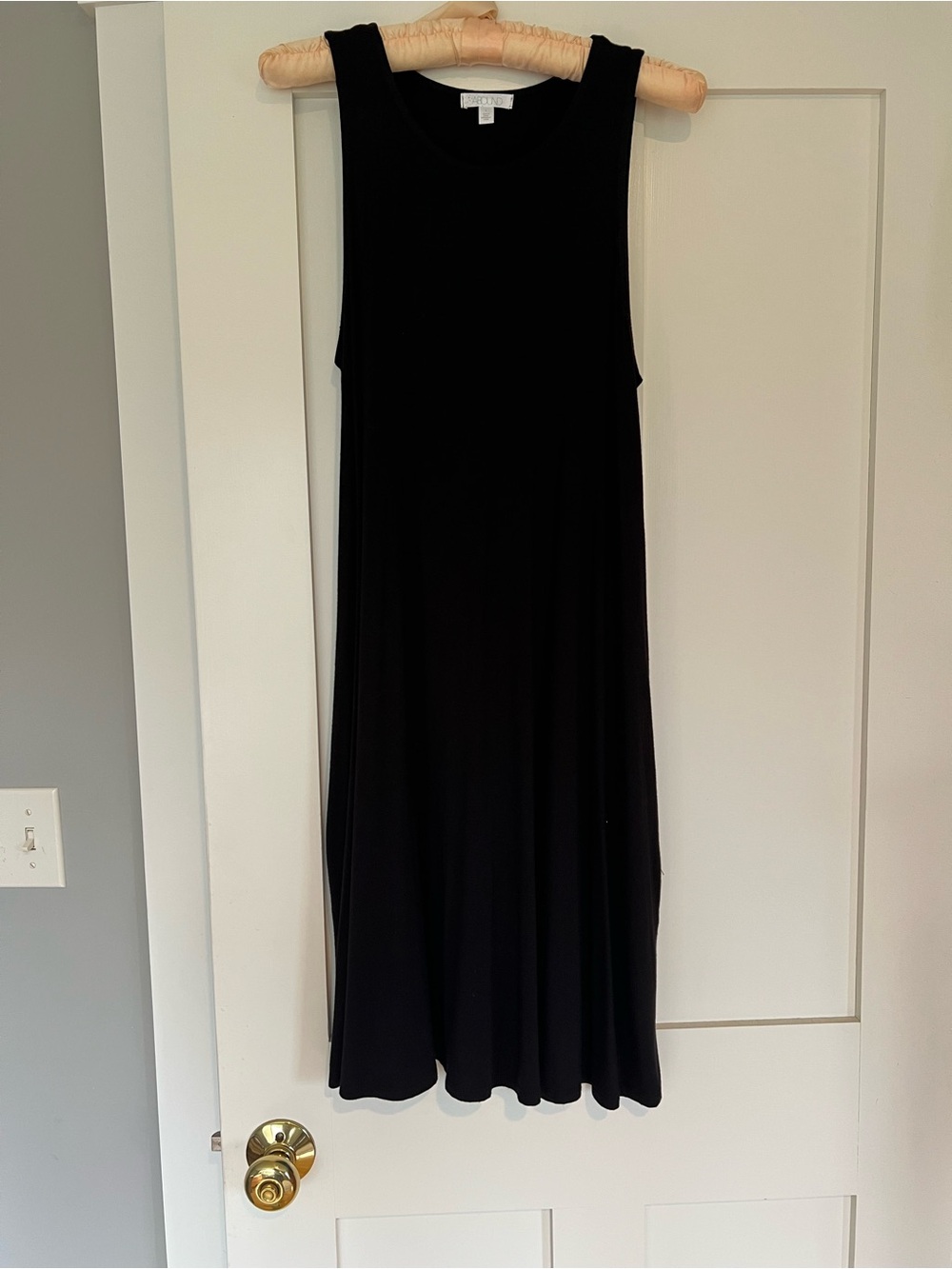 Abound Black Sleeveless Midi Dress
